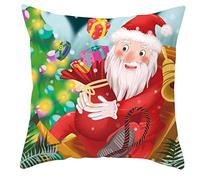 Geavonyg Merry Christmas Pillowcase Throw Pillow For Case Cushion CoverHome Decorati Cushion Cover