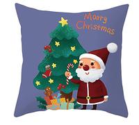 Geavonyg Merry Christmas Pillowcase Throw Pillow For Case Cushion CoverHome Decorati Cushion Cover