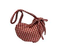 Geavonyg Modern Geometric Pattern Shoulder Bag Practical Oversized Heart Patterned Purse for Commuting or Vacation Trip Polyester Shoulder Bag