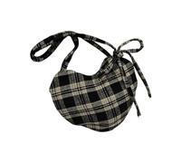 Geavonyg Modern Geometric Pattern Shoulder Bag Practical Oversized Heart Patterned Purse for Commuting or Vacation Trip Polyester Shoulder Bag