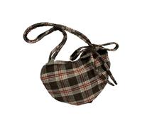 Geavonyg Modern Geometric Pattern Shoulder Bag Practical Oversized Heart Patterned Purse for Commuting or Vacation Trip Polyester Shoulder Bag