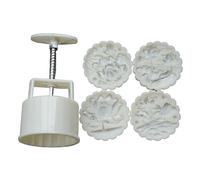 Geavonyg Moon Cake Supply Traditional Cake Hand Pressure Mold for MidAutumn Festival Home Baking Tool 150G/200G Molds