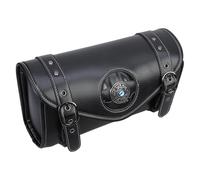 Geavonyg Motorcycle Front Bag Vintage Tool Saddlebag Front Fork Handlebar Punk Styles PU Storage Motorbike Tool Punk Motorcycle Bag
