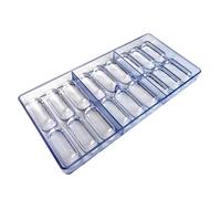 Geavonyg Oval Shape Chocolate Mold Polycarbonate 18 Slot Food Grade For Candy Making Home Baking Supplies Polycarbonate Candy