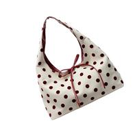 Geavonyg Polkas Dot Toted Bag For Women Hobos Bags Trendy Shoulder Handbag Satchel Slouchy Purses For Travel Work Commute Slouchy Purses