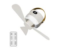 Geavonyg Portable Student Fan USB Hanging with 3-Speed Brightness for Offices Bedroom Outdoor Camping Quiet Operate Dormitory Cooling