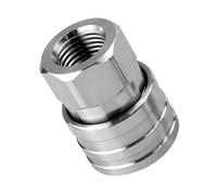 Geavonyg Professional Stainless 1/4 Inch Female Fitting Quick Connection Pressure Washer Couplers Adapters For Efficient Cleans Auto Detailing Equipment