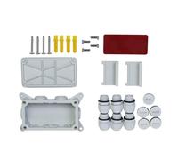 Geavonyg Quick Installs Waterproof Junction Box for Outdoor 6 Connection Points for WAGO211-412 413 415 Professional Use Quick Installs Junction Box Enclosure Cable Organizers