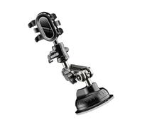 Geavonyg Rotatable Car Phone Mount Aluminum Construction Dashboard Windshield Air Vent Clip Suction Cup Car Phone Holder