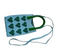 Geavonyg Stylish Love Knit Pattern Crossbody Bag Adjustable Strap for Women Comfortable Wear Spacious Interior Shoulder Bag Large Capacity