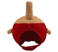 Geavonyg Table Tennis Novelty Hat with a Smiling Paddle Character | Smiling Face Detail, Recognizable Racket Shape, Playful Wearable Over-the-Head Design with a Defined Chin Closure