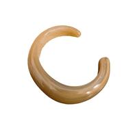 Geavonyg Translucent Resin Bangle With Soft Floral Art Versatile Accessory For Casual & Formal Outfits Trendy Feminine Charm Resin For Women