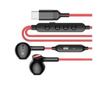 Geavonyg Universals Type C Corded Headphones Button Control Compatible Across Various Devices for Versatiled Connection Gaming Headsets Type C