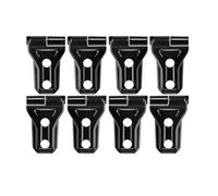 Geavonyg Upper Door Hinge Protective Covers Trim Set ABS Replacement Exterior Decoration For 4 Car Door Hinge Cover