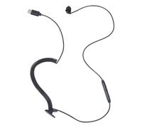Geavonyg USB C Side Headphone Adjustable Cord Easy Communication Noise Reducing Mic Ergonomic For Phone Tablet Laptop Digital Chip Single Ear Headphone With Music Control