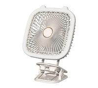 Geavonyg USB Clip on Fan, Small Light Portable Battery 1200mAh Rechargeable 3 Speeds Strong Silent with Sturdy Clamp Adjustable Fan Multi-functional USB Clip on