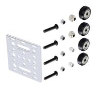 Geavonyg V Grooves Bearing Systems V Gantry Plate Low Noise Operate for High Load Applications in Printer Components Aluminum Profile Wheel