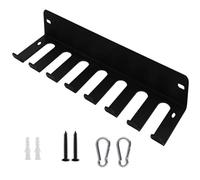 Geavonyg Wall Mounted Gym Equipment Storage Rack Resistance Bands Storage Hanger For Exercise Bands Lifting Belts And Jump Rope Wall Mounted Baseball Display Holder