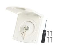 Geavonyg Water Inlet Fill Port For Motorhomes Oversized Opening Quick Connection ABS Housing Secure Flipping Top Camping Motorhomes Water Inlet