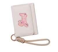 Geavonyg Whimsical Cats Decoration Short Wallet Multiple Storage Spaces Wearable Strap Ergonomic Compact Design Cute Cats Wallet with Short Strap