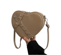 Geavonyg Women Heart Shaped Crossbody Bag Shoulder Phone Simple Messengers Fashion Shopping Everyday For Daily Women Fashion Shoulder Everyday Heart Shaped Crossbody Phone