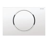Geberit Flush Plate Sigma10 White/Chrome Plastic 164 x 246 x 14mm 115758KJ5