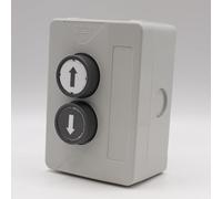 GEBA KDT 1 V2 - Universal Wired Push Button for Gates or Motorised Doors - NO 250V - 1 Button - IP65 - ABS Housing - Ref 200.1T02.00 + 1 Goodies DOMOBIP (KDT 2 V2)