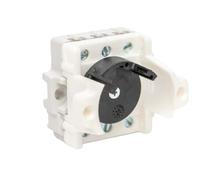 geba Switch Insert J-1R/2 One-sided Locking for Locking Garage Door Key Switch 2-pin Item 600.1202.00 single grid suitable for the series"J","JR","S" from geba, white/black