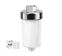 GEBAUM 120 mm Long Shower Water Filter, with 2 Replaceable Cartridges, Shower Filter for Effective Filtration of Impurities in The Water, for Faucet or Shower Water Filter for Shower