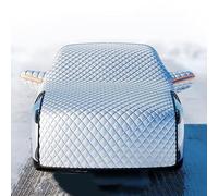 GEBBEM Windscreen Ice Snow Cover Screen Frost Protector for BMW X5 G05 F95 2018-2023, Lengthen Cotton Snow Cover for Hood Grille Winter Sun Shade UV, Silver, Custom Size