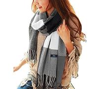 Gebell Women Tartan Scarf - Winter Plaid Blanket Scarves Long Soft Warm Tartan Check Scarfs Ladies Wool Spinning Tassel Shawl Stole UK