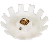 Geberit 1 Rack Rosette, 2cm x 3cm x 4cm, Brass, Grey, Rosette, Powder Coated, ISO Metric, Industrial