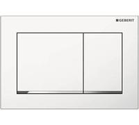 Geberit Omega30 Flush Plate - White & Gloss Chrome - 115.080.KJ.1