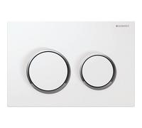 Geberit 115.240.KJ.1 Kappa21 White & Gloss Chrome Dual Flush Plate