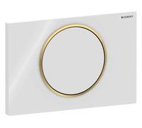 Geberit Flush Plate Sigma10 White/Gold Plastic 164 x 246 x 14mm 115758KK5
