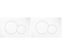 Geberit 115.770.11.5 Series Plate White for Recessed Cistern Sigma 01 (Pack of 2)