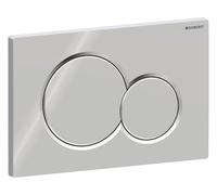 Geberit 115.770.21.5 Sigma01 Dual Flush Push Button Plate, Gloss Chrome