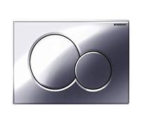 Geberit 115.770.21.5 Sigma01 Dual Flush Push Button Plate, Gloss Chrome