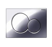 Geberit 115.770.21.5 Sigma01 Dual Flush Push Button Plate, Gloss Chrome