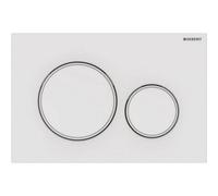 Geberit Sigma20 Dual Flush Plate White & Matt White 115.882.11.1