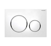 Geberit 115.882.kj.1 Sigma20 Dual Flush White Gloss Chrome Flush Wall Plate
