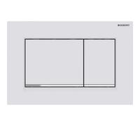 Geberit 115.883.jt.1 Sigma30 Matt White & Gloss Chrome Dual Flush Plate