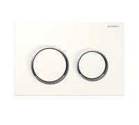 Geberit Omega20 Flush Plate White/Gloss Chrome 115.085.KJ.1