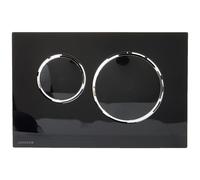 Geberit Flush Plate Sigma20 Black Plastic Dual Flush System 115882KM1