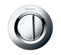 Geberit 116.043.21.1 01, Recessed, Remote Control for Dual Flush Pneumatic Button, for Sigma 8 cm, Bright Chrome