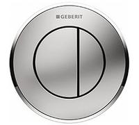 Geberit 116.056. KH. 1 - 10, Recessed, Remote Control for Dual Flush Pneumatic Button, for Sigma 8 cm, Chrome Gloss/Chrome Matt/Shiny Chrome