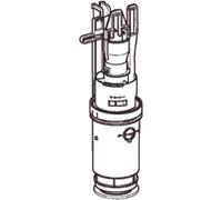 Geberit 240.638.00.1 Dual Flush Valve for UP200 Concealed Cistern Duofix Frame