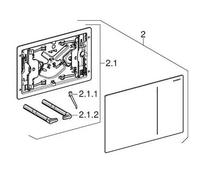 Geberit 242.813.00.1 Sigma70 Dual Flush Plate Cust 242.813.00.1