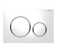 Geberit Actuation Plate Sigma 20 For 2-Volume Flush White / Gloss Chrome / White
