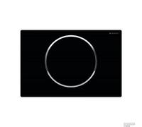 Geberit Actuation Plate Sigma10 for Flush-Stop-Flushing; Color: Black/high-Gloss Chrome-Plated